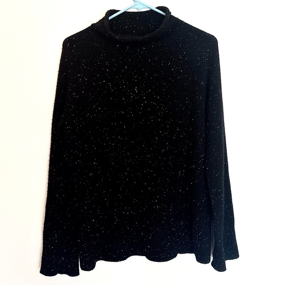 (SOLD) Theory 100% Cashmere Karinella Sweater Top in Black Multi, size Small / P - Picture 3 of 9